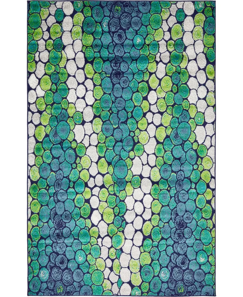 Bayshore Home Politan Pol3 Light Green 5' x 8' Area Rug