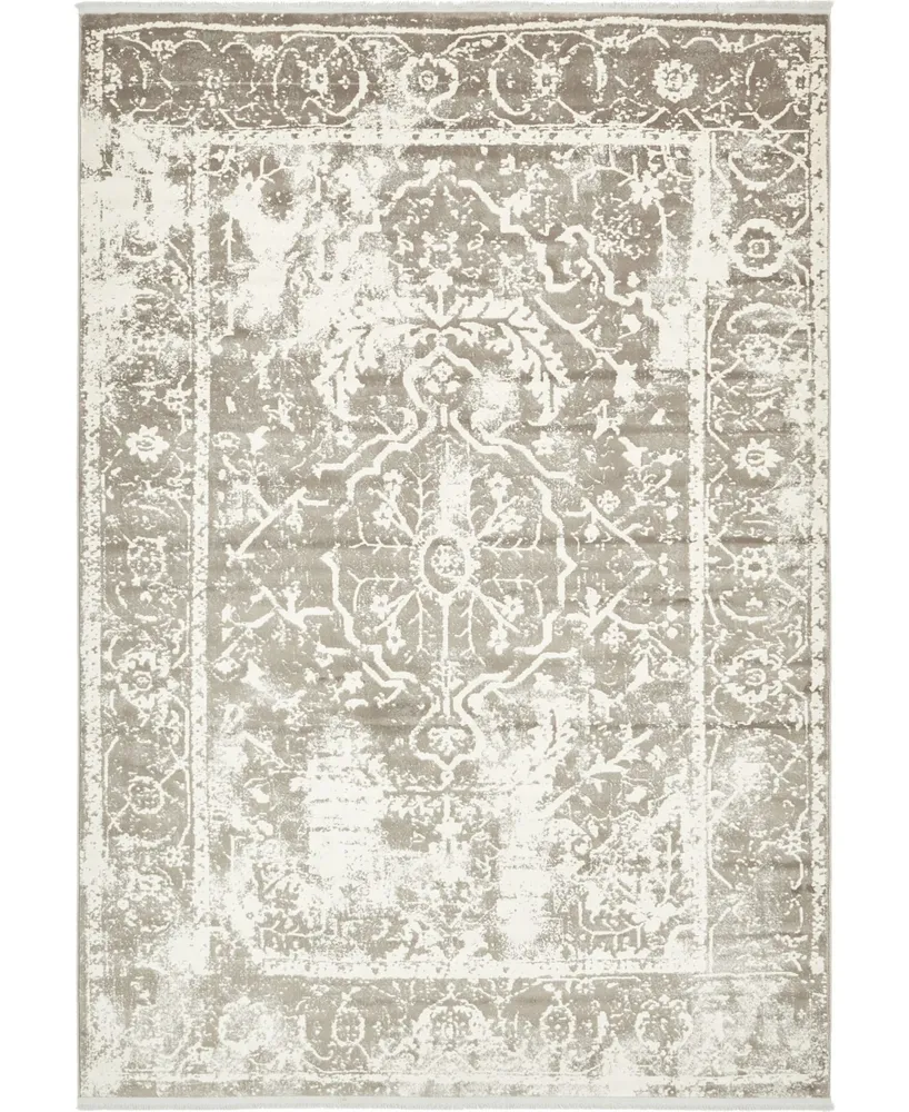 Closeout! Bayshore Home Norston Nor6 Gray 7' x 10' Area Rug