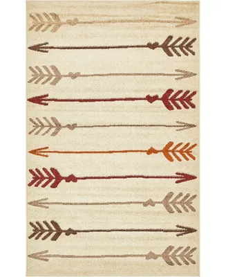 Bayshore Home Jasia Jas09 Beige 5' x 8' Area Rug