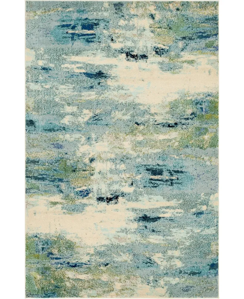 Bayshore Home Crisanta Crs7 Light Blue 5' x 8' Area Rug