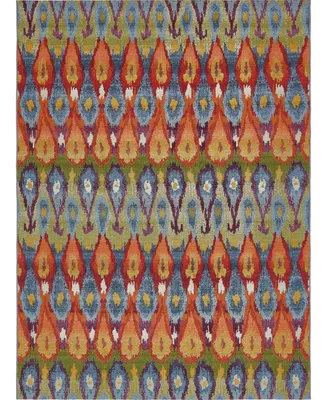 Bayshore Home Outdoor Pashio Pas9 Multi 8' x 11' 4" Area Rug