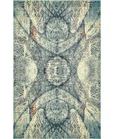 Bayshore Home Brio Bri4 Blue 5' x 8' Area Rug