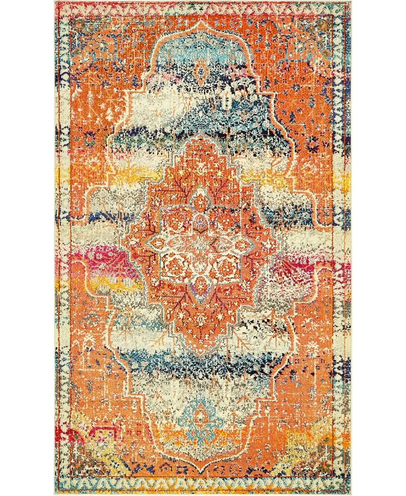 Closeout! Bayshore Home Brio Bri5 Multi 5' x 8' Area Rug