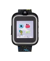 PlayZoom Kids Smartwatch with Black Planes Printed Strap