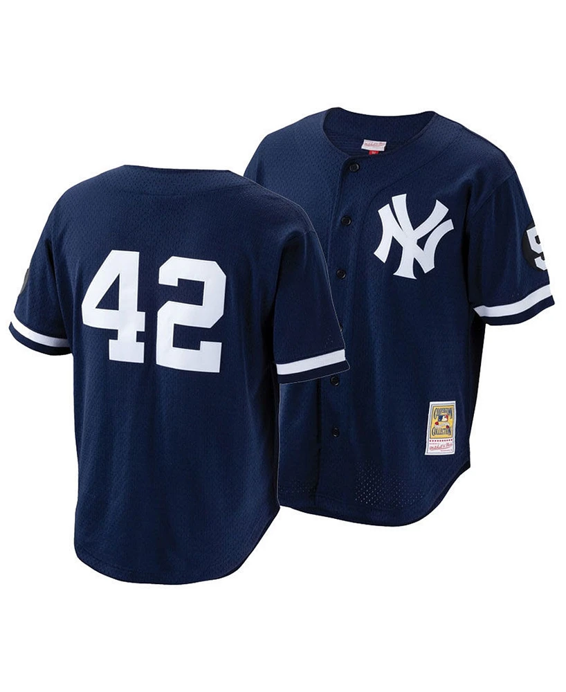 Mitchell & Ness Big Boys Mariano Rivera New York Yankees Mesh V-Neck Player Jersey