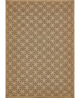 Bayshore Home Outdoor Pashio Pas6 Light Brown 8' x 11' 4" Area Rug