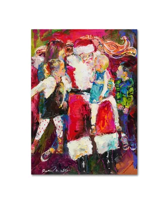 Richard Wallich 'Santa and Bailey' Canvas Art - 18" x 24"