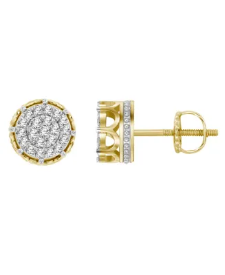 Men's Diamond (3/4 ct.t.w.) Earring Set in 10k Yellow Gold