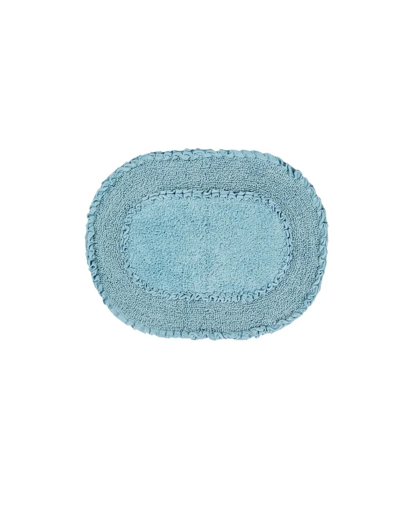 Home Weavers Double Ruffle Bath Rug