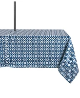 Ikat Outdoor Tablecloth with Zipper 60" x 84"