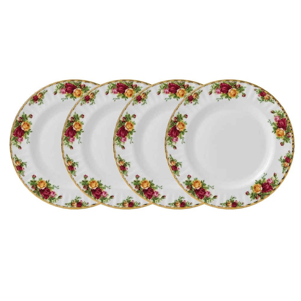 Royal Albert Old Country Roses Dinner Plate Set/4