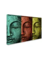 Mark Ashkenazi 'Buddha Face' Canvas Art