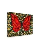 Holly Carr 'Red Butterfly' Canvas Art - 14" x 19"