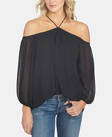 1.state Women's Off-The-Shoulder Halter Neck Blouse