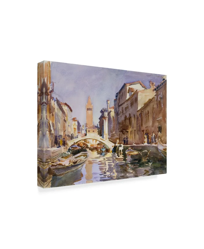 John Singer Sargent 'Venetian Canal' Canvas Art - 32" x 24"