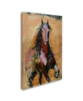 Joarez 'Golden Horse' Canvas Art