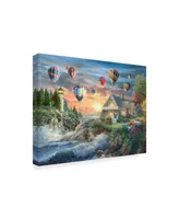 Nicky Boehme 'Balloons Over Sunset Cove' Canvas Art - 32" x 24"
