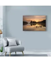 Michael Blanchette Photography 'Gold On The Mountain' Canvas Art - 32" x 22"