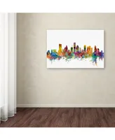 Michael Tompsett 'Houston Texas Skyline' Canvas Art - 26" x 40"