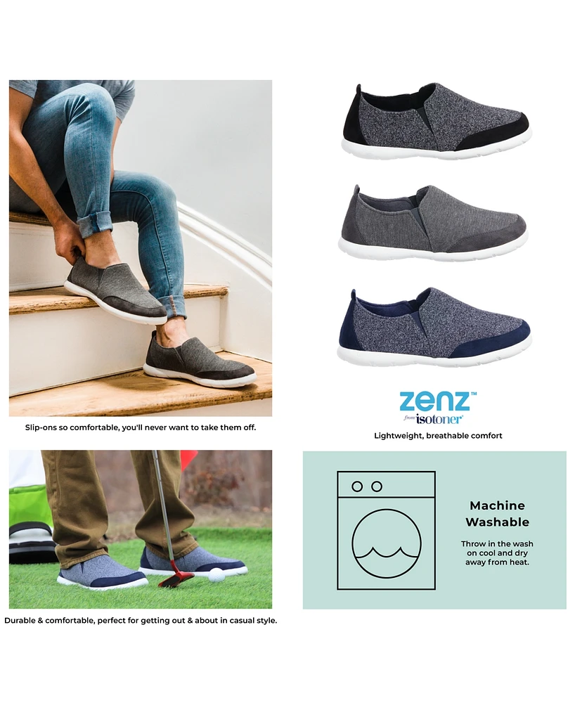Isotoner Signature Men's Zenz Sport-Knit Indoor/Outdoor Slippers