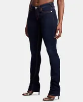 True Religion Billie Mid Rise Stretchy Straight-Leg Jeans