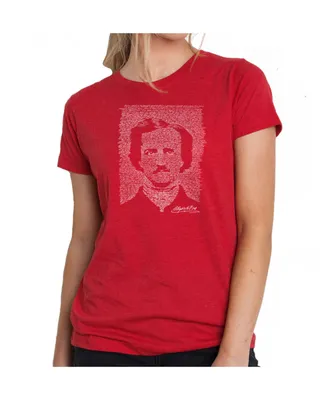 Women's Premium Word Art T-Shirt - Edgar Allen Poe The Raven