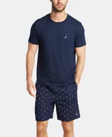 Nautica Men's Cotton Anchor-Print Pajama Shorts