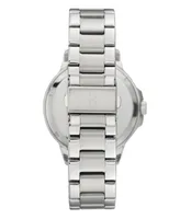 Ellen Degeneres Women's Silver Stainless Steel Bracelet Watch 40mm