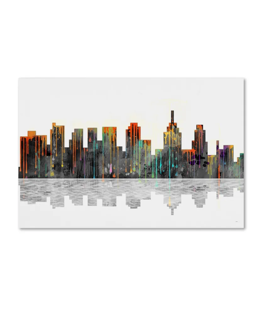 Marlene Watson 'Philadelphia Pennsylvania Skyline' Canvas Art