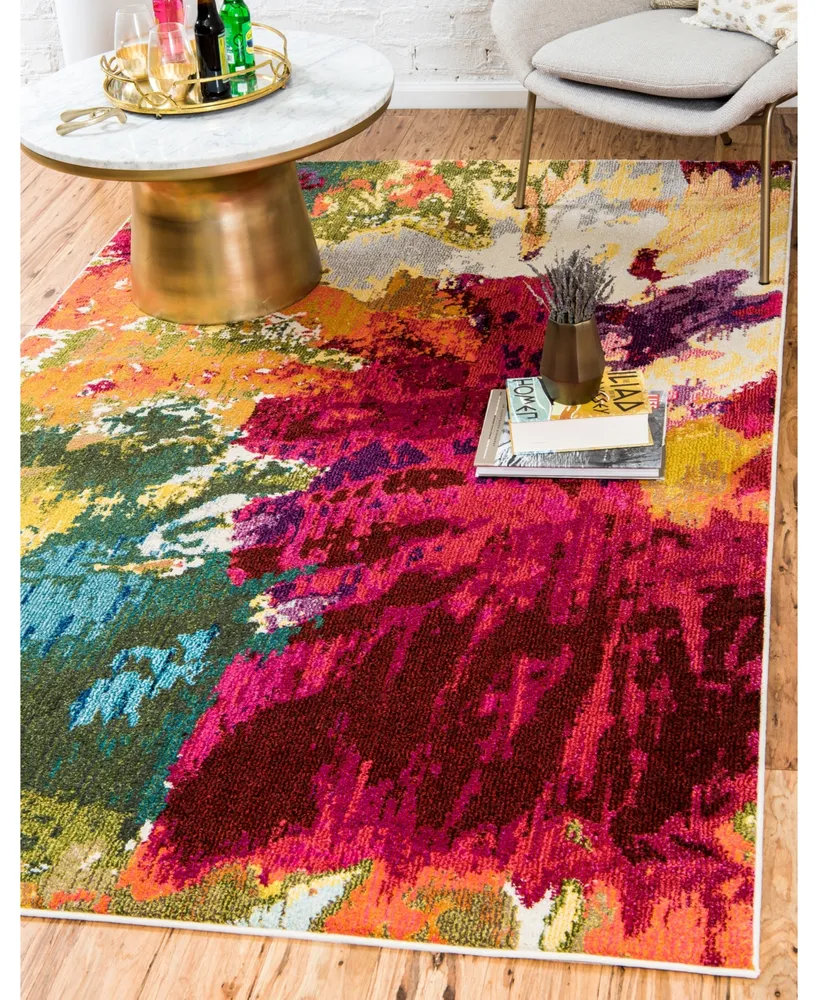 Bayshore Home Newwolf New8 Multi 5' x 8' Area Rug