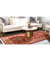 Bayshore Home Harik Har5 Red 5' x 8' Area Rug