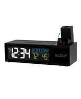 La Crosse Technology Pop-Up Bar Projection Alarm Clock with Usb Charging Port