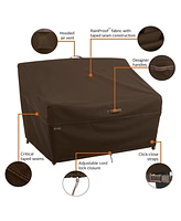 Classic Accessories Large Sofa Loveseat Cover, Dark Cocoa