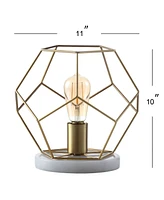 Jonathan Y James 10" Metal/Marble Led Table Lamp