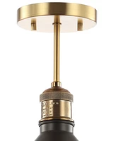 Jonathan Y Nick 11" Metal Led Semi-Flush Mount