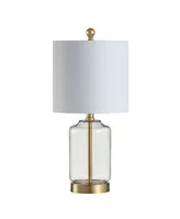 Jonathan Y Duncan 20.5" Glass/Metal Led Table Lamp