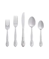 Riverridge Rose 46 Piece Monogrammed Flatware Set - C, Service for 8