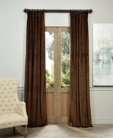 Half Price Drapes Java Signature Velvet Blackout Curtain