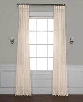 Half Price Drapes Cotton Seed Textured Faux Linen Sheer Curtain