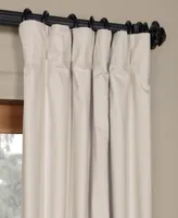 Half Price Drapes Hazelwood Beige Solid Cotton Hotel Blackout Curtain