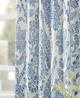 Half Price Drapes Tea Time China Blue Floral Room Darkening Curtain