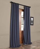 Half Price Drapes Wild Blue Textured Bellino Room Darkening Curtain