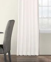 Half Price Drapes Eggshell Faux Silk Taffeta Blackout Curtain