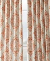 Half Price Drapes Henna Emblem Room Darkening Curtain