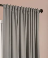 Half Price Drapes Neutral Grey Extra Wide Room Darkening Curtain