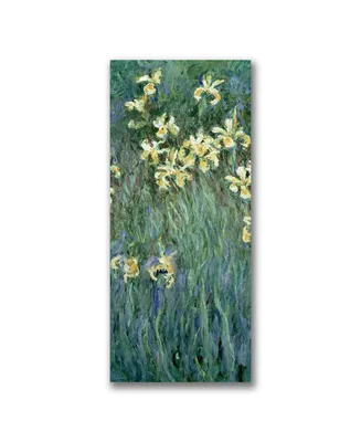 Claude Monet 'The Yellow Irises' Canvas Art