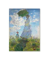 Claude Monet 'Woman With a Parasol 1875' Canvas Art - 32" x 24"