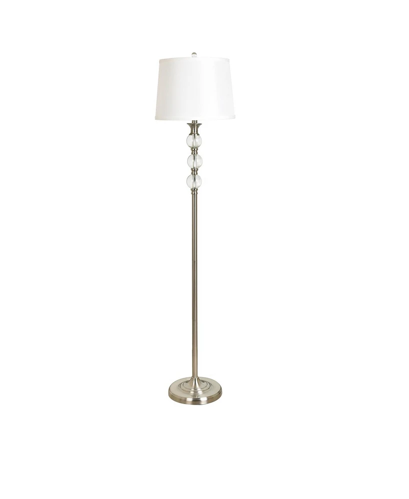 Crestview Collection 61" Metal and Crystal Floor Lamp