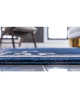 Bayshore Home Anzu Anz3 Navy Blue 8' x 11' 4" Area Rug