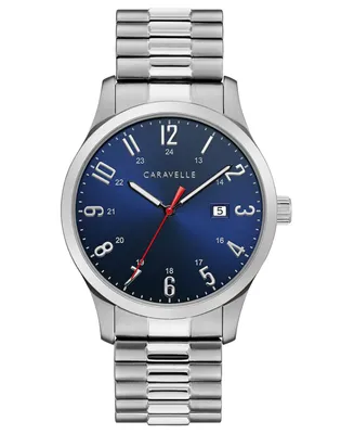 Caravelle Designed by Bulova Men's Stainless Steel Bracelet Watch 40mm